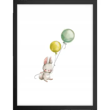 Obraz Obraz plakát v černém rámu do obýváku 30x40 pro děti plakáty na zeď