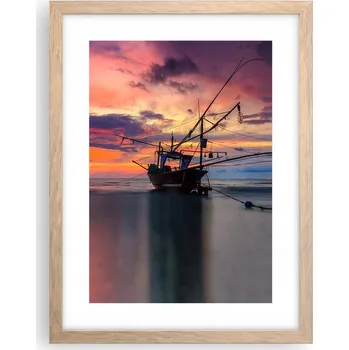 Obraz Obraz plakát v rámu světlý dub do obýváku 30x40 krajina plakáty na zeď