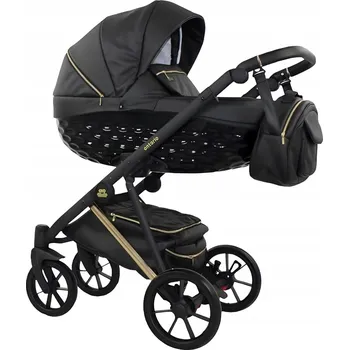 Kočárek Ontario 3D Kočárek z Eko-kůže - Exkluzivní Multifunkční Kombinovaný Kočárek 2v1