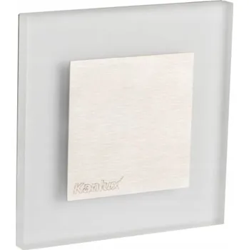 Bodové svítidlo Schodišťové svítidlo Kanlux 0,8 W integrovaný LED zdroj 7,5 cm stříbrné