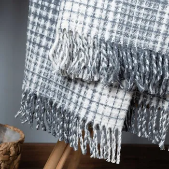 Prostěradlo Deka LOGAN bavlna 170 x 130 cm, odstíny šedé