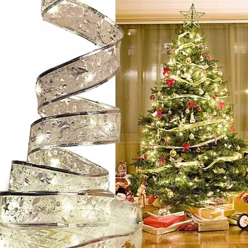 Vánoční dekorace DEKORAČNÍ VÁNOČNÍ LED ŘETĚZ NA STROMEČEK SVĚTELNÁ PÁSKA SVĚTÝLKA 2 KS 2 ks