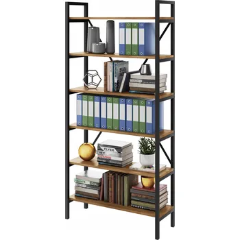 Knihovna Regál na pořadače a knihy LOFT dub D6 100 cm