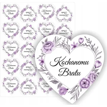 samolepka Samolepka sada samolepek štítky pro bratra na svíčky MILOVANÉMU BRATROVI