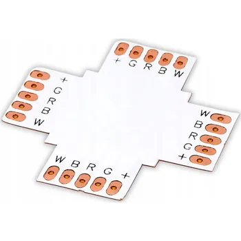 LED páska Spojka X pro LED pásek 12mm 5pin pro RGBW LED pásky 12V