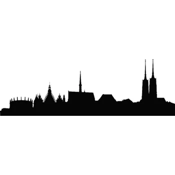 Obraz Samolepka na stěnu na zeď PANORAMA města Vratislav, šířka 210 cm