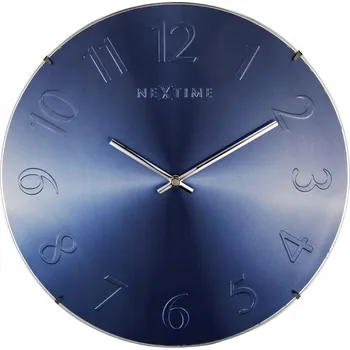 Hodiny Nástěnné hodiny modré Elegant Dome Nextime