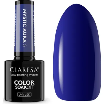 Lak na nehty Claresa Hybridní lak UV/LED 5g - Mystic Aura 5 Tmavě modrá Modrá Blue