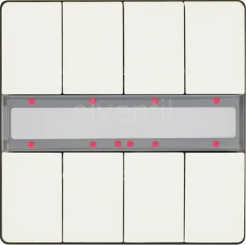 Termostat SIEMENS UP 287/13 4 dvoutlačítka pro sběrnici KNX, DELTA style