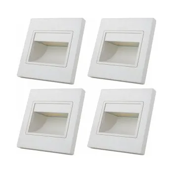 Nástěnné svítidlo LED nástěnné osvětlení 1W=8W, teplá bílá, 4 ks