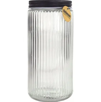 Dóza na potraviny Sklenice na potraviny 0,9 l se šroubovacím uzávěrem – Elegantní nádoba pro skladování