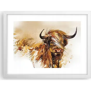 Obraz Obraz plakát v bílém rámu do obýváku 40x30 zvířata foto na zeď