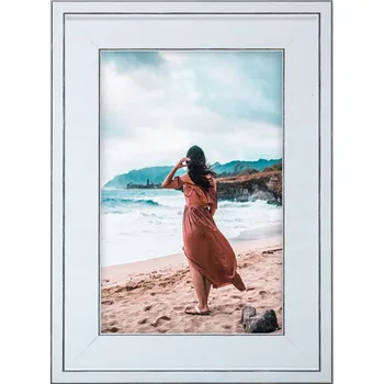 Obraz RÁMEČEK NA FOTOGRAFIE BÍLÝ DŘEVĚNÝ RÁM 13x18