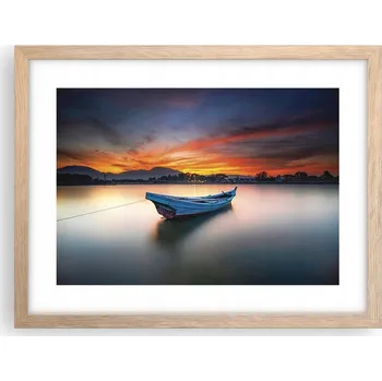 Obraz Obraz plakát v rámu světlý dub do obýváku 40x30 krajina foto na zeď