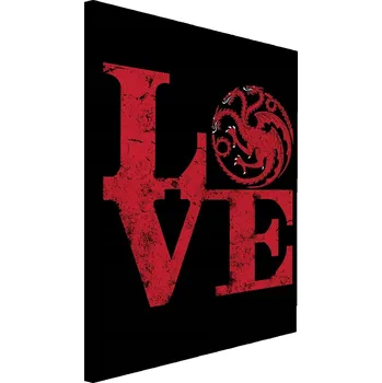 Obraz Obraz na plátně - Plátno, Nápis lásky s trojhlavým motivem