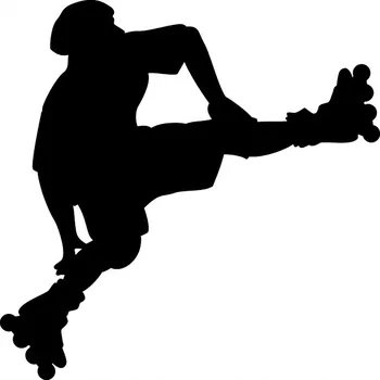 Obraz Samolepka na stěnu SPORT Bruslař Skate 70 cm