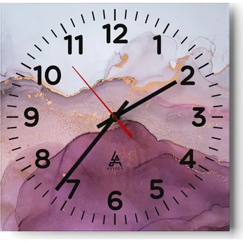 Hodiny Nástěnné hodiny do obýváku 40x40 Abstrakce Tiché hodiny Skleněné hodiny Bez hlučnosti