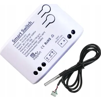Beznapěťový termostat eWeLink WiFi RF433 USB DS18B20 NC NO 250V