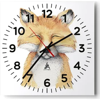 Hodiny Nástěnné hodiny do obýváku 40x40 Pro děti Tiché hodiny na skle Bez hlučný