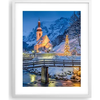 Obraz Obraz plakát na zeď v bílém rámu 40x50 krajiny plakáty do obýváku