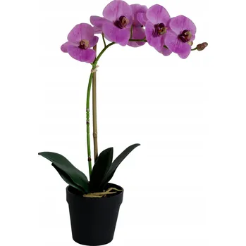 umělá květina UMĚLÝ KVĚT orchidej růžová REALISTICKÁ IMITACE výška 50 cm
