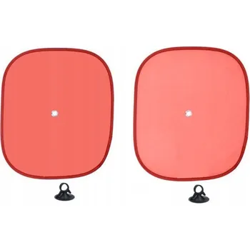 Stínítko do auta Sluneční clona na okno 2 kusy Červená All Ride