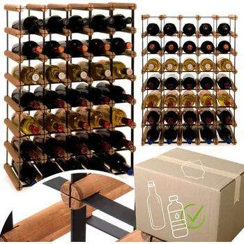 Stojan na víno Stojan na víno RW-8 5x7 regál olejovaný na 35 lahví