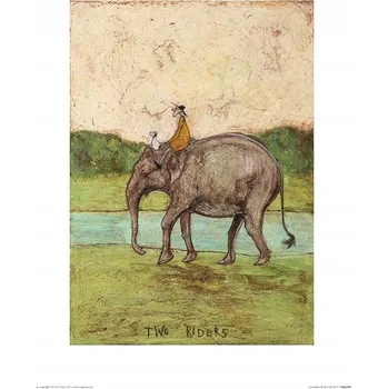 Obraz Plakát Sam Toft Two Riders bez rámu 30 x 40 cm