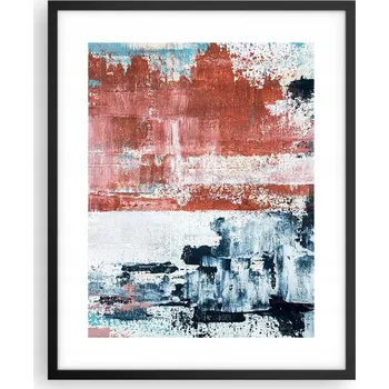 Obraz Obraz plakát na zeď v černém rámu 40x50 abstrakce plakáty do obýváku