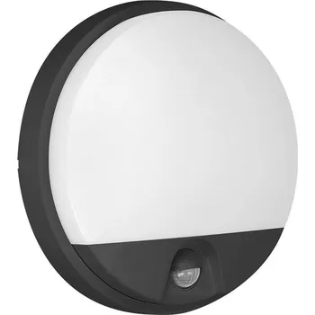 Stropní Svítidlo LED AGAT 10W 4000K IP54 černé s čidlem