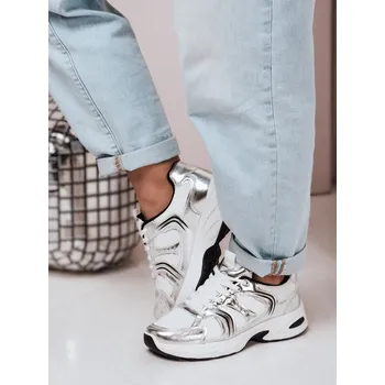 Dámské tenisky Dámské boty DSTREET STŘÍBRNÁ 38