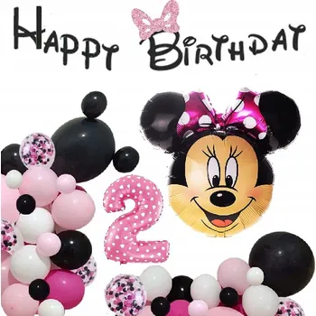Balónek BALÓNKY sada narozeniny 2 roky MYŠKA MINI MINNIE