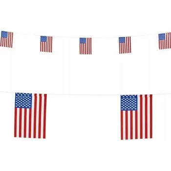 PAPÍROVÝ BANNER GIRLANDA VLÁJKA USA 6M