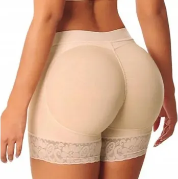 Kalhotky PUSH UP KALHOTKY S KRAJKOU BÉŽOVÉ XL