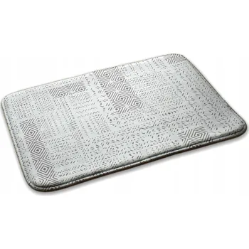 Obraz Měkký Protiskluzový Kobereček Běhoun do Kuchyně Geometrický Vzor 75x45 cm