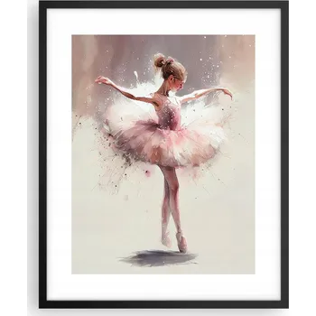 Obraz Foto obraz, plakát v černém rámu 40x50, baletka, plakáty do obýváku