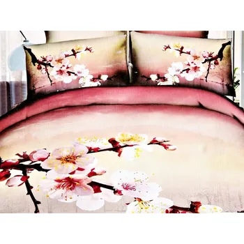 Povlečení Saténové Povlečení v krabici 160x200 jabloňový květ