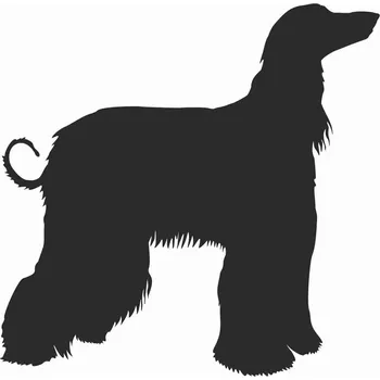 autokoberec Afghánský chrt - nálepka