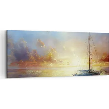 Obraz Foto obraz na plátně canvas 100x40 plachetnice obývací pokoj ložnice na zeď velký