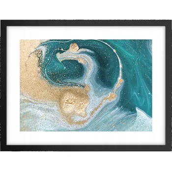 Obraz Obraz plakát v černém rámu do obýváku 40x30 abstrakce foto na zeď