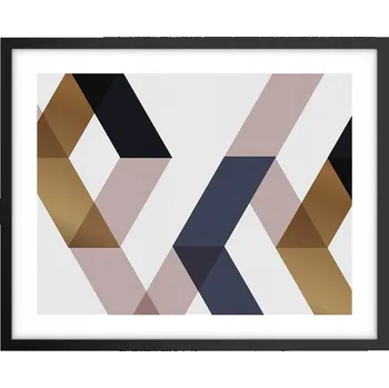 Obraz Foto obraz, plakát na zeď v černém rámu 50x40 abstrakce do obýváku