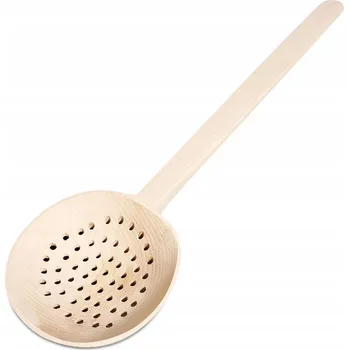 Vařečka Dřevěná LŽIČKA CEDNÍK s dírami Varzecha 70 cm