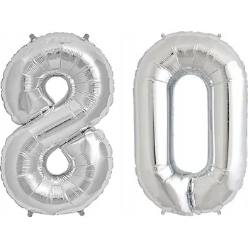 Balónek Stříbrný balónek číslice 1 ks