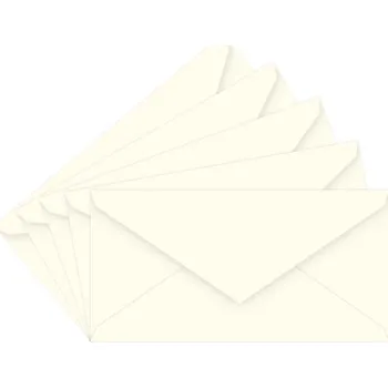 Obálka Obálka DL Lessebo Ivory Delta s hrotem 120 g/m2 5 KUSŮ trojúhelníková klopa