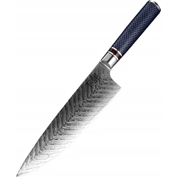 Kuchyňský nůž JAPONSKÝ ŠÉFKUCHAŘSKÝ NŮŽ Z DAMAŠKOVÉ OCEL VG-10