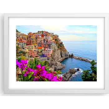 Obraz Obraz plakát v bílém rámu do obýváku 40x30 krajina foto na zeď