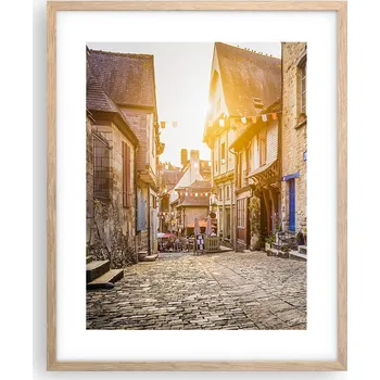 Obraz Obraz plakát na zeď v rámu světlý dub 40x50 město plakáty do obýváku