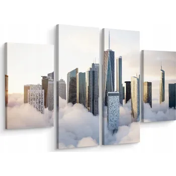 Obraz Obraz Moderní ARCHITEKTURA 3D 4 Dílný 80x60