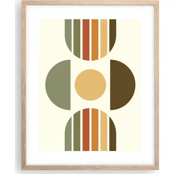 Obraz Obraz plakát na zeď v rámu světlý dub 40x50 abstrakce plakáty do obývacího pokoje