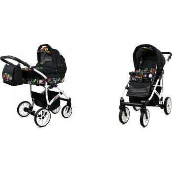 Kočárek Dětský kočárek 2v1 BabyLux LARGO – sporťák a hluboká korba, lehký, s taškou